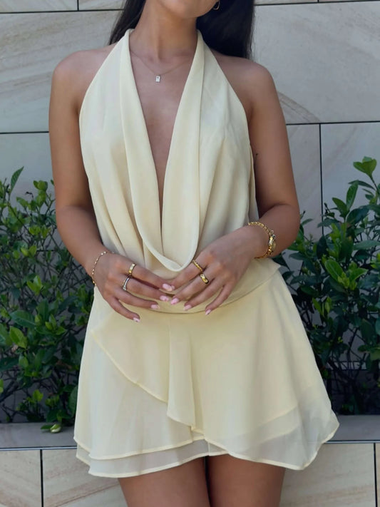 Heatwave Halter Mini Dress