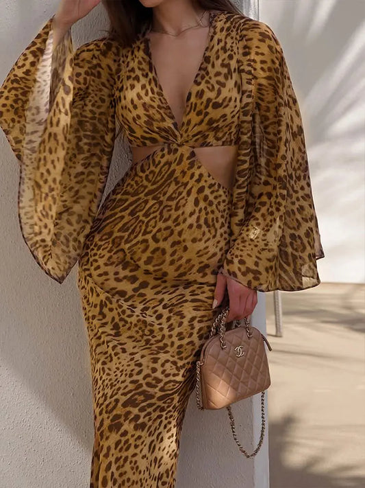 Wild Nights Backless Midi Dress